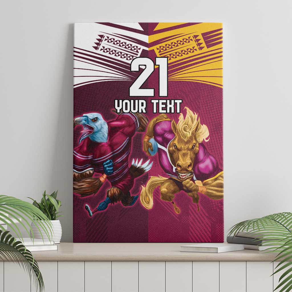 Custom Sea Eagles And Broncos Rugby Canvas Wall Art Sporty Style