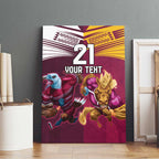Custom Sea Eagles And Broncos Rugby Canvas Wall Art Sporty Style