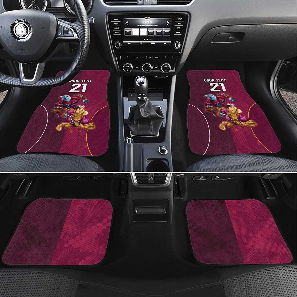 Custom Sea Eagles And Broncos Rugby Car Mats Sporty Style