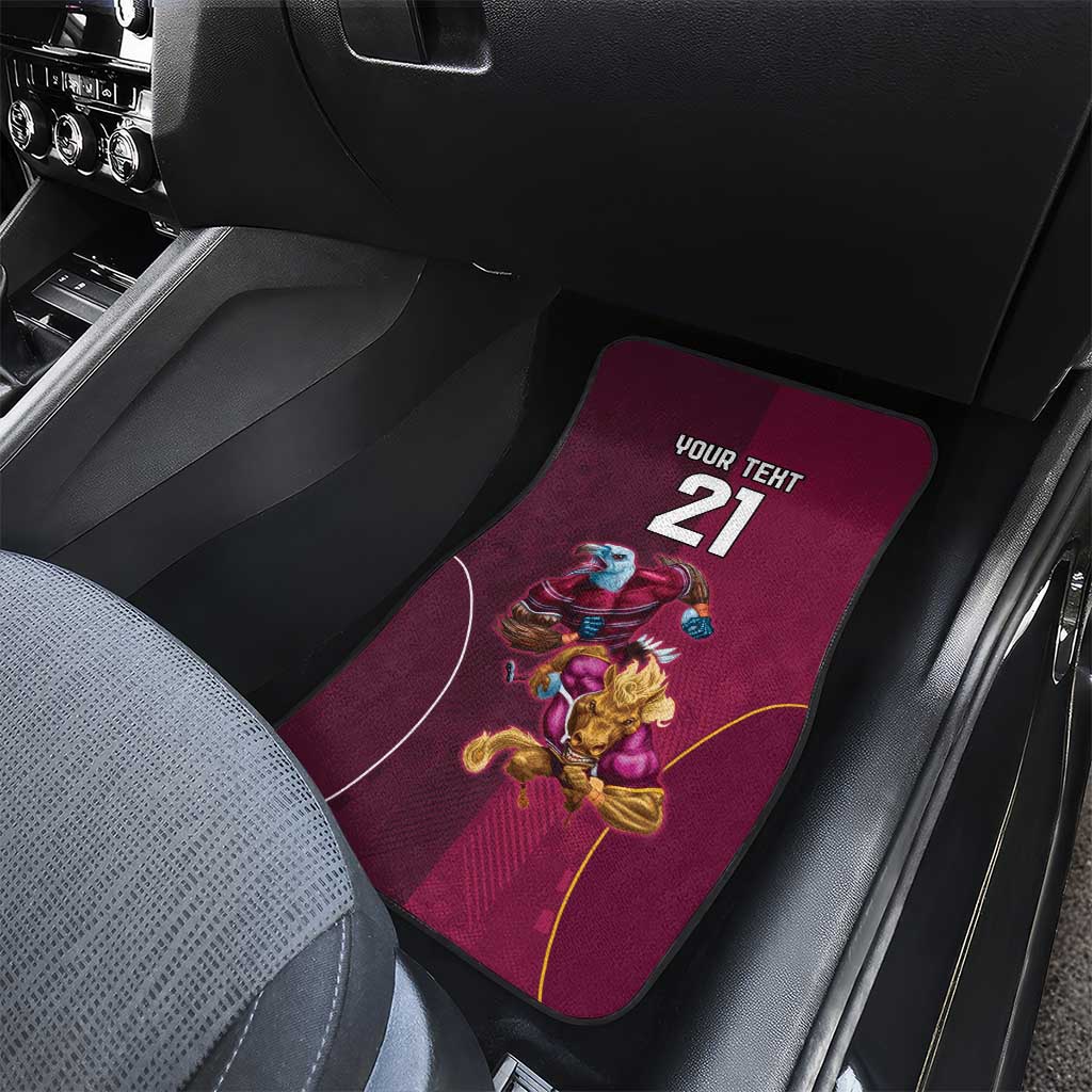 Custom Sea Eagles And Broncos Rugby Car Mats Sporty Style