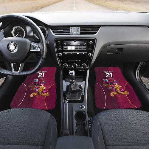 Custom Sea Eagles And Broncos Rugby Car Mats Sporty Style