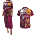 Custom Sea Eagles And Broncos Rugby Couples Matching Puletasi and Hawaiian Shirt Sporty Style