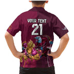 Custom Sea Eagles And Broncos Rugby Family Matching Mermaid Dress and Hawaiian Shirt Sporty Style