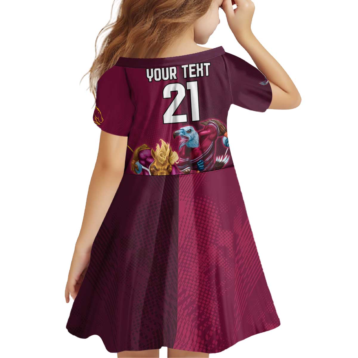 Custom Sea Eagles And Broncos Rugby Family Matching Off Shoulder Short Dress and Hawaiian Shirt Sporty Style