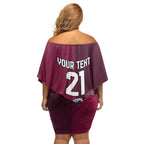 Custom Sea Eagles And Broncos Rugby Family Matching Off Shoulder Short Dress and Hawaiian Shirt Sporty Style
