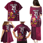 Custom Sea Eagles And Broncos Rugby Family Matching Puletasi and Hawaiian Shirt Sporty Style