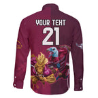 Custom Sea Eagles And Broncos Rugby Family Matching Puletasi and Hawaiian Shirt Sporty Style
