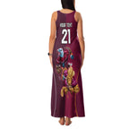 Custom Sea Eagles And Broncos Rugby Family Matching Tank Maxi Dress and Hawaiian Shirt Sporty Style