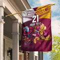 Custom Sea Eagles And Broncos Rugby Garden Flag Sporty Style