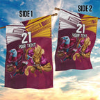 Custom Sea Eagles And Broncos Rugby Garden Flag Sporty Style