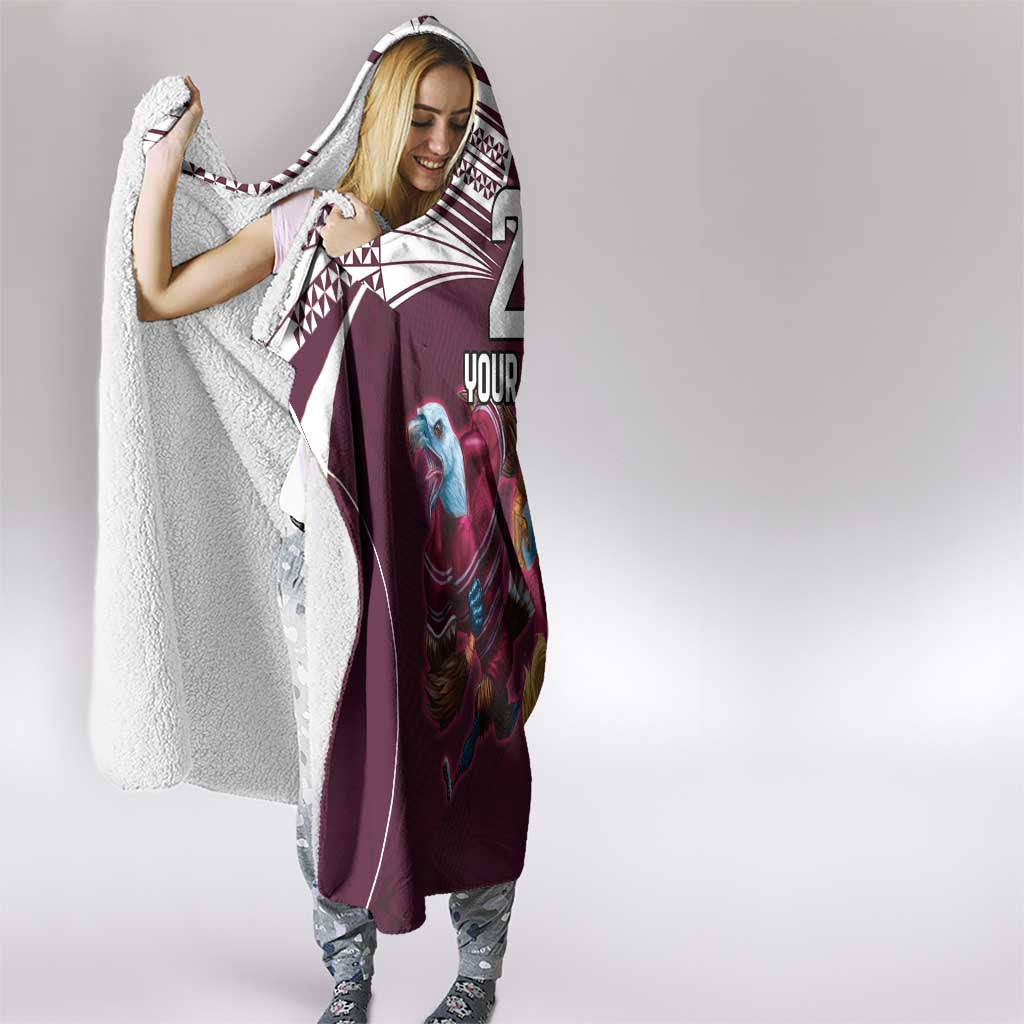 Custom Sea Eagles And Broncos Rugby Hooded Blanket Sporty Style