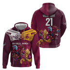 Custom Sea Eagles And Broncos Rugby Hoodie Sporty Style