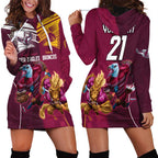 Custom Sea Eagles And Broncos Rugby Hoodie Dress Sporty Style