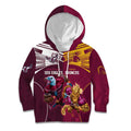 Custom Sea Eagles And Broncos Rugby Kid Hoodie Sporty Style LT9