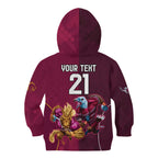 Custom Sea Eagles And Broncos Rugby Kid Hoodie Sporty Style LT9