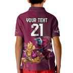 Custom Sea Eagles And Broncos Rugby Kid Polo Shirt Sporty Style
