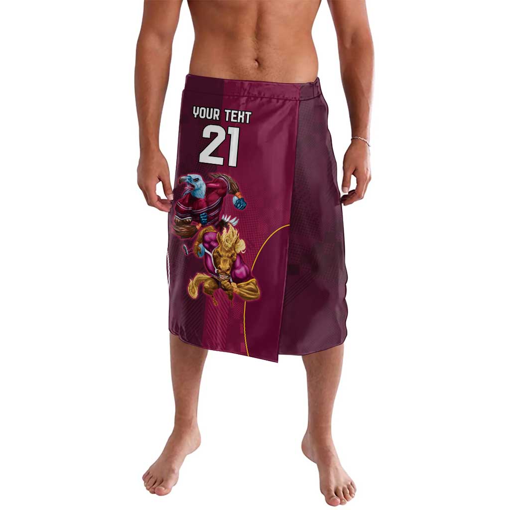 Custom Sea Eagles And Broncos Rugby Lavalava Sporty Style