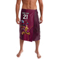 Custom Sea Eagles And Broncos Rugby Lavalava Sporty Style