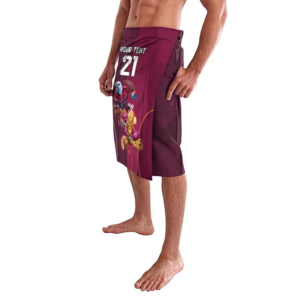 Custom Sea Eagles And Broncos Rugby Lavalava Sporty Style