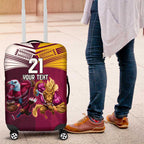 Custom Sea Eagles And Broncos Rugby Luggage Cover Sporty Style