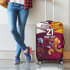 Custom Sea Eagles And Broncos Rugby Luggage Cover Sporty Style