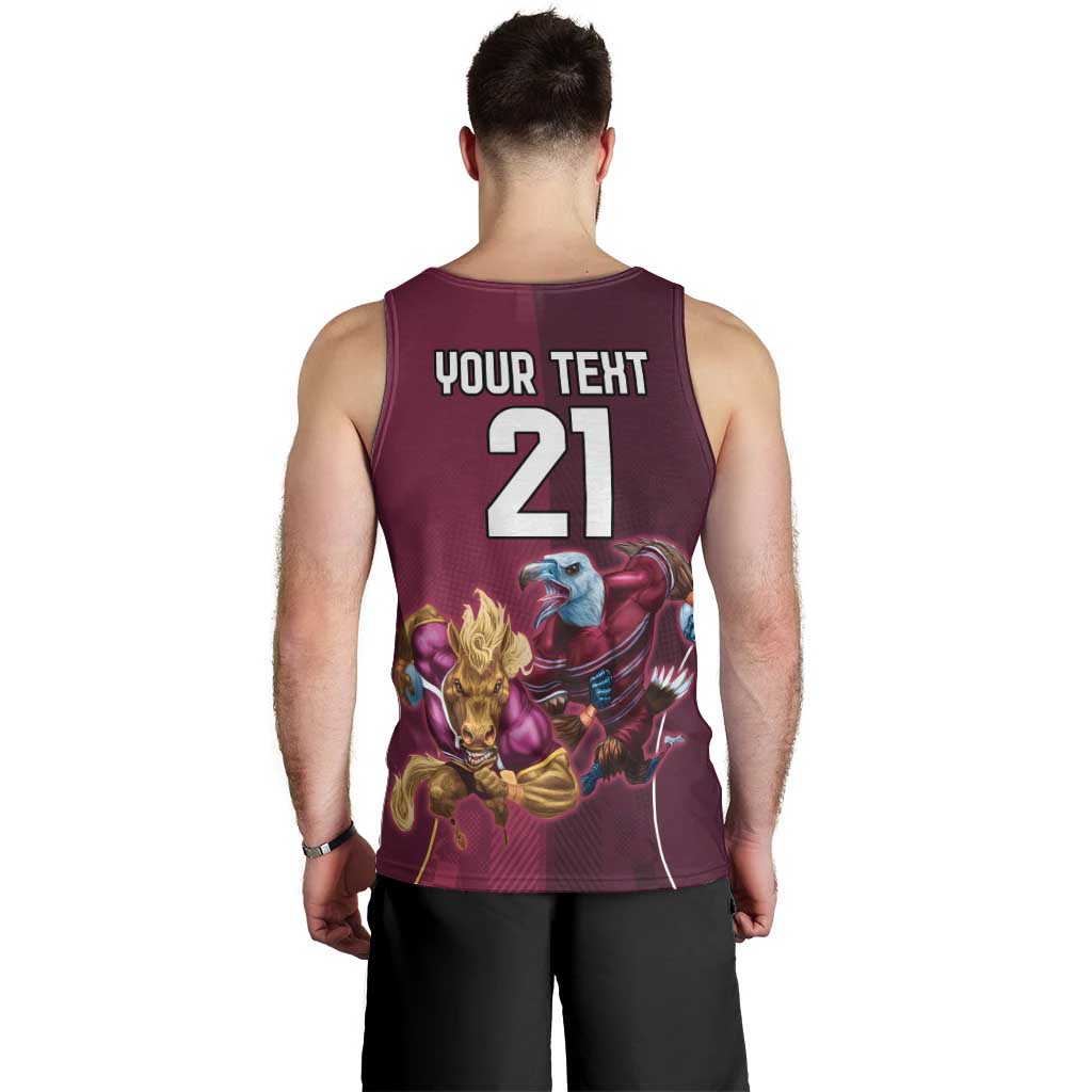 Custom Sea Eagles And Broncos Rugby Men Tank Top Sporty Style