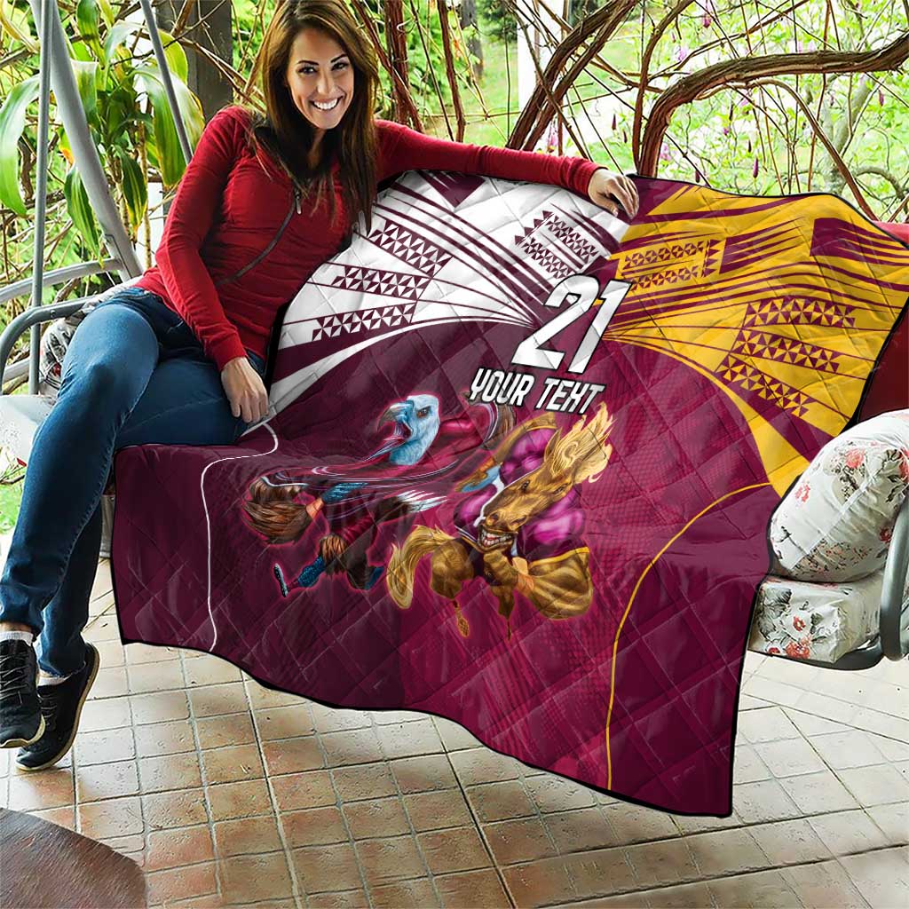 Custom Sea Eagles And Broncos Rugby Quilt Sporty Style