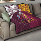 Custom Sea Eagles And Broncos Rugby Quilt Sporty Style