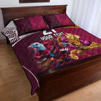 Custom Sea Eagles And Broncos Rugby Quilt Bed Set Sporty Style