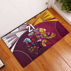 Custom Sea Eagles And Broncos Rugby Rubber Doormat Sporty Style