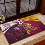 Custom Sea Eagles And Broncos Rugby Rubber Doormat Sporty Style
