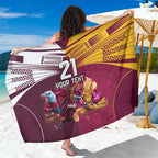 Custom Sea Eagles And Broncos Rugby Sarong Sporty Style