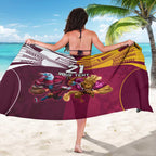 Custom Sea Eagles And Broncos Rugby Sarong Sporty Style