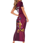 Custom Sea Eagles And Broncos Rugby Short Sleeve Bodycon Dress Sporty Style