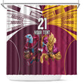 Custom Sea Eagles And Broncos Rugby Shower Curtain Sporty Style