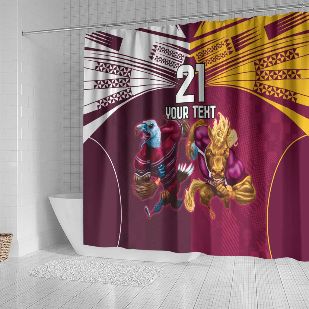 Custom Sea Eagles And Broncos Rugby Shower Curtain Sporty Style