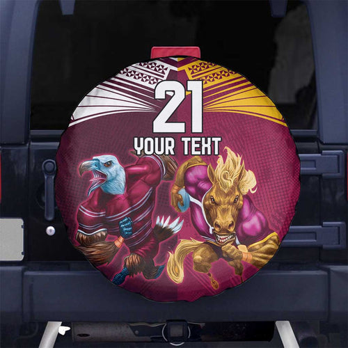 Custom Sea Eagles And Broncos Rugby Spare Tire Cover Sporty Style