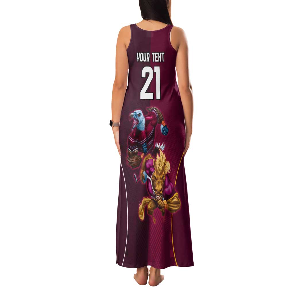 Custom Sea Eagles And Broncos Rugby Tank Maxi Dress Sporty Style