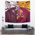 Custom Sea Eagles And Broncos Rugby Tapestry Sporty Style