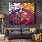 Custom Sea Eagles And Broncos Rugby Tapestry Sporty Style
