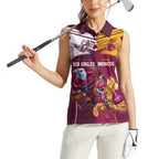 Custom Sea Eagles And Broncos Rugby Women Sleeveless Polo Shirt Sporty Style