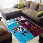 Custom Sea Eagles And Sharks Rugby Area Rug Sporty Style