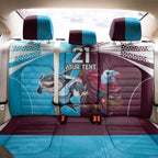 Custom Sea Eagles And Sharks Rugby Back Car Seat Cover Sporty Style