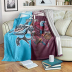Custom Sea Eagles And Sharks Rugby Blanket Sporty Style