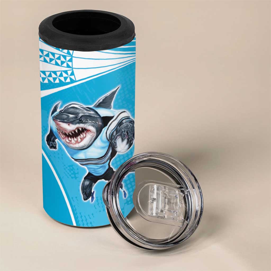 Custom Sea Eagles And Sharks Rugby 4 in 1 Can Cooler Tumbler Sporty Style