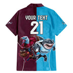 Custom Sea Eagles And Sharks Rugby Family Matching Mermaid Dress and Hawaiian Shirt Sporty Style
