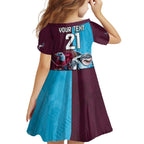 Custom Sea Eagles And Sharks Rugby Family Matching Off Shoulder Maxi Dress and Hawaiian Shirt Sporty Style