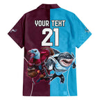 Custom Sea Eagles And Sharks Rugby Hawaiian Shirt Sporty Style