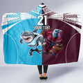 Custom Sea Eagles And Sharks Rugby Hooded Blanket Sporty Style