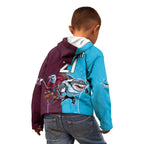Custom Sea Eagles And Sharks Rugby Kid Hoodie Sporty Style LT9
